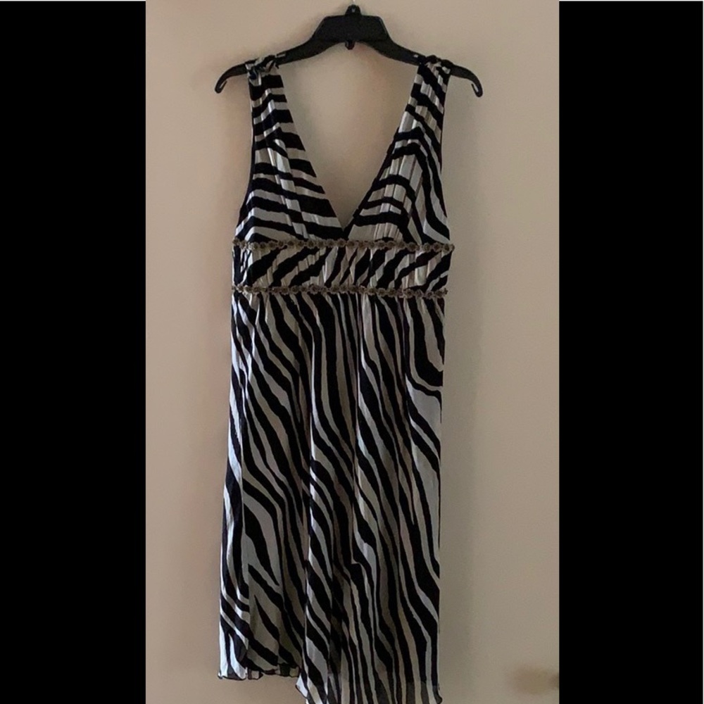 Trina Turk black white dress